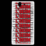 Coque Sony Xperia Z L'seum rouge