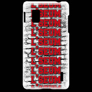 Coque LG Optimus G L'seum rouge