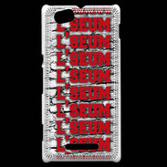Coque Sony Xperia M L'seum rouge
