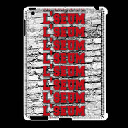 Coque iPad 2/3 L'seum rouge