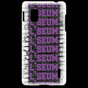 Coque LG Optimus G L'seum violet