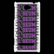 Coque HTC Windows Phone 8S L'seum violet