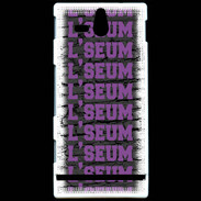 Coque Sony Xperia U L'seum violet