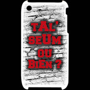 Coque iPhone 3G / 3GS Ta l'seum ou bien Rouge