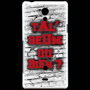 Coque Sony Xperia T Ta l'seum ou bien Rouge