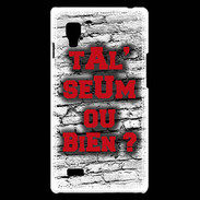 Coque LG Optimus L9 Ta l'seum ou bien Rouge