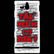 Coque Sony Xperia U Ta l'seum ou bien Rouge