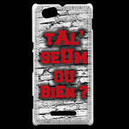 Coque Sony Xperia M Ta l'seum ou bien Rouge