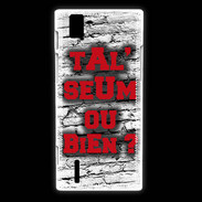 Coque Huawei Ascend P2 Ta l'seum ou bien Rouge