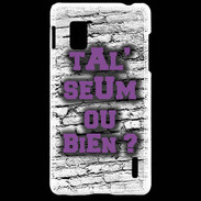Coque LG Optimus G Ta l'seum ou bien Violet