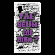 Coque LG Optimus L9 Ta l'seum ou bien Violet