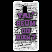 Coque LG P990 Ta l'seum ou bien Violet