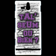 Coque Sony Xperia U Ta l'seum ou bien Violet