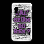Coque LG L5 2 Ta l'seum ou bien Violet