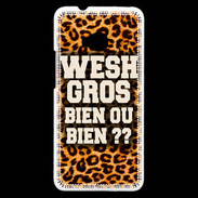 Coque HTC One Wesh Gros Léopard