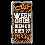 Coque Sony Xperia M Wesh Gros Léopard