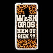 Coque HTC One Max Wesh Gros Léopard