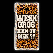 Coque Huawei Ascend Mate Wesh Gros Léopard