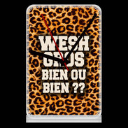 Pendule de bureau Wesh Gros Léopard