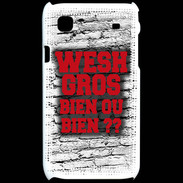 Coque Samsung Galaxy S Wesh Gros Rouge