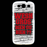 Coque Samsung Galaxy S3 Wesh Gros Rouge