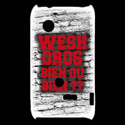 Coque Sony Xperia Typo Wesh Gros Rouge