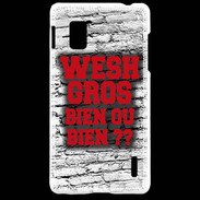 Coque LG Optimus G Wesh Gros Rouge