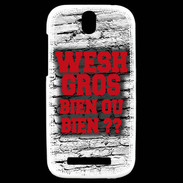 Coque HTC One SV Wesh Gros Rouge