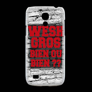 Coque Samsung Galaxy S4mini Wesh Gros Rouge