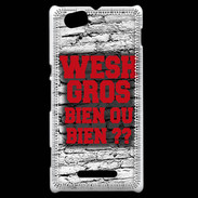Coque Sony Xperia M Wesh Gros Rouge