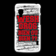 Coque LG L5 2 Wesh Gros Rouge