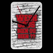 Grande pendule murale Wesh Gros Rouge