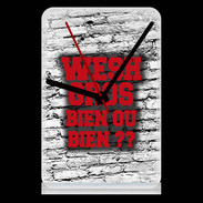 Pendule de bureau Wesh Gros Rouge