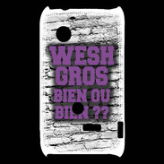 Coque Sony Xperia Typo Wesh Gros Violet