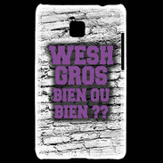Coque LG Optimus L3 II Wesh Gros Violet