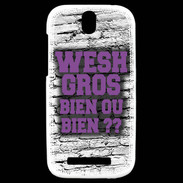 Coque HTC One SV Wesh Gros Violet