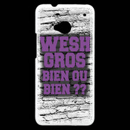 Coque HTC One Wesh Gros Violet