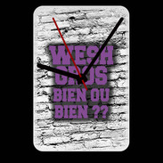 Grande pendule murale Wesh Gros Violet