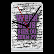 Pendule de bureau Wesh Gros Violet