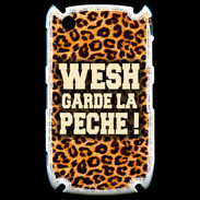 Coque Blackberry 8520 Wesh garde la pèche Léopard