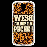 Coque Samsung Galaxy S4 Wesh garde la pèche Léopard