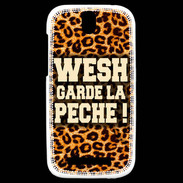 Coque HTC One SV Wesh garde la pèche Léopard
