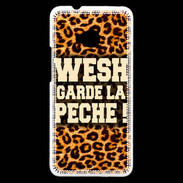 Coque HTC One Wesh garde la pèche Léopard