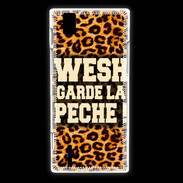 Coque Huawei Ascend P2 Wesh garde la pèche Léopard