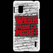 Coque LG Optimus G Wesh garde la pèche Rouge