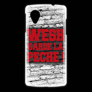 Coque LG Nexus 5 Wesh garde la pèche Rouge