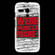 Coque Motorola G Wesh garde la pèche Rouge