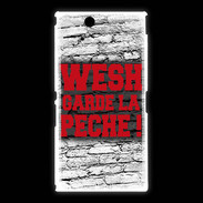Coque Sony Xpéria Z Ultra Wesh garde la pèche Rouge