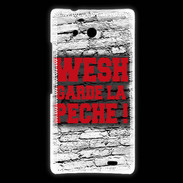 Coque Huawei Ascend Mate Wesh garde la pèche Rouge