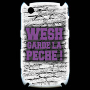Coque Blackberry 8520 Wesh garde la pèche Violet